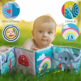 Taf Toys Μαλακό Βιβλίο Δραστηριοτήτων από Ύφασμα για Νεογέννητα ΠΑΙΧΝΙΔΙΑ 0-6 ΜΗΝΩΝ